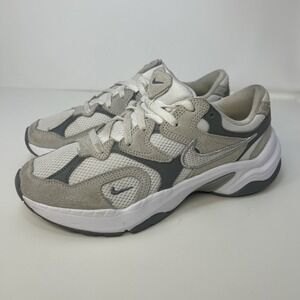 Nike AL8 Womens Size 7.5 White Smoke Grey Metallic Silver Sneakers FJ3794-101
